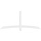 Ekena Millwork Bellingham Architectural Grade PVC Gable Bracket, 84"W x 38 1/2"H x 4"D x 4"F, 11/12 Pitch GBP084X39X0404BEL00 - alternate 5